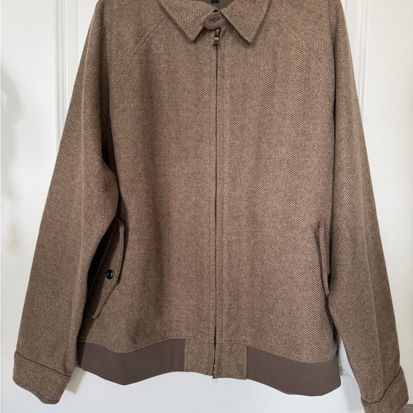 Banana Republic Other - Banana Republic - Men's Brown Herringbone Zip-Front Jacket